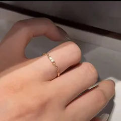 Simple Style 925 Sterling Silver Band Ring For Women With Rhinestone Inlay In Silver 3