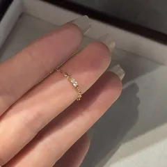 Simple Style 925 Sterling Silver Band Ring For Women With Rhinestone Inlay In Silver 4