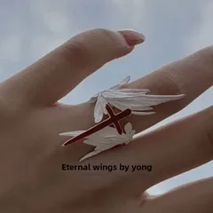Simple Style Alloy Cross Ring For Unisex Featuring Elegant Design 2