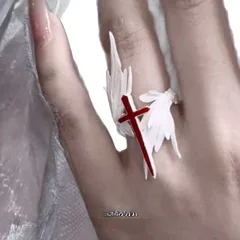 Simple Style Alloy Cross Ring For Unisex Featuring Elegant Design 5