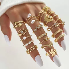 Simple Style Classic Style Geometric Alloy Women's Open Rings Rings