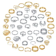 Simple Style Classic Style Geometric Alloy Women's Open Rings Rings 5