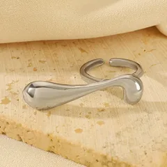 Simple Style Commute Geometric Alloy Plating Women's Open Rings 4