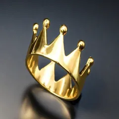 Simple Style Crown Alloy Unisex Rings