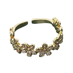 For Women Simple Style Open Ring 1 Piece Metal With Zircon Inlay Featuring Electroplated Design 2