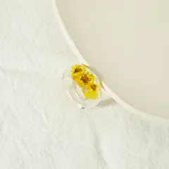Geometric Simple Style Plastic Ring For Women Featuring Printing Design, 1 Piece 2