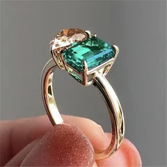 Heart Shape Ring For Women, Simple Style Alloy Band Featuring Zircon Inlay And Electroplated Finish, 1 Piece 3