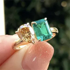 Heart Shape Ring For Women, Simple Style Alloy Band Featuring Zircon Inlay And Electroplated Finish, 1 Piece 5