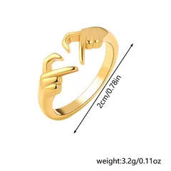 Simple Style Heart Shape Alloy Plating Rings Rings 2