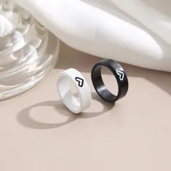 Geometric Simple Style Alloy Ring For Women, 1 Piece, Featuring Electroplated Design