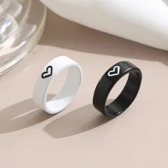 Geometric Simple Style Alloy Ring For Women, 1 Piece, Featuring Electroplated Design 2