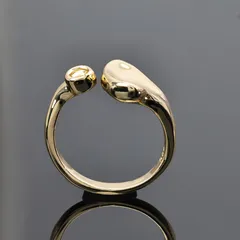 Simple Style Open Rings For Unisex Featuring Gold Electroplated Copper Material 3