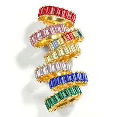 Geometric Simple Style Alloy Ring For Women With Artificial Gemstones, Electroplated Finish, 1 Piece