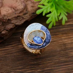 Simple Style Rose Red Flowers Ring For Women In Zinc Alloy With Enamel Craft 3