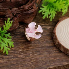 Simple Style Rose Red Flowers Ring For Women In Zinc Alloy With Enamel Finish 4