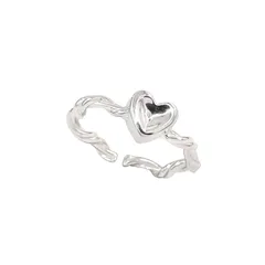 Simple Style Rose Ring For Women In Gold Metal Featuring Electroplated Craftsmanship 5