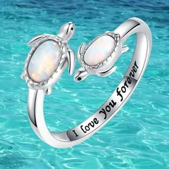 For Women Simple Style Alloy Animal Zodiac Ring Featuring Electroplated Design, 1 Piece With Imitation Protein Inlay