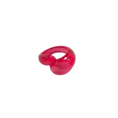 Simple Style Water Droplets Ring For Women In Resin Material With Colour Accent 5