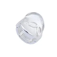 Simple Style White Flowers Ring For Women In Zinc Alloy With Enamel Craftsmanship 5