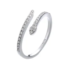 Slim Snake Ring Distinctive Hip-Hop High-Level Sense Rhinestone Drill Zircon Snake-Shaped Index Finger Ring Smart Luxury Ring 5