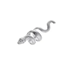 Fashion Red Snake Ring For Unisex, Electroplated Alloy Design With No Inlaid Material 5