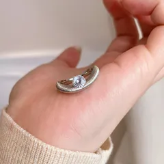 Solar System Open Rings For Women With Brushed Copper And Electroplated Gold Plating Featuring Labradorite Inlay