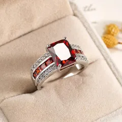 Solid Color Blue Alloy Ring For Women, Elegant And Stylish Jewelry Accessory 3