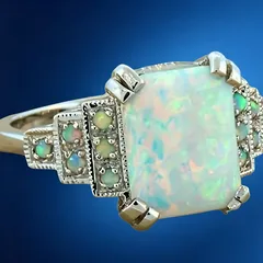 Square Alloy Unisex Ring For Everyday Wear Featuring White K Plated Coating With 0.03µm-0.05µm Thickness And Zircon Inlay 4