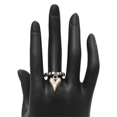 Square CCB Bead Elastic Rope Ring  Jewelry Cold Tone Smooth Surface Heart Shaped Finger Ring For Women 5