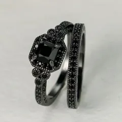 Square Zinc Alloy Unisex Ring For Everyday Wear Featuring White K Plated Finish With 0.05µm-0.08µm Thickness And Rhinestone Inlay