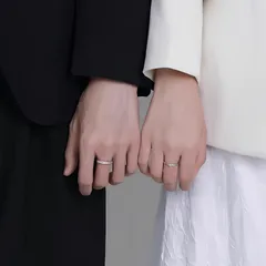 Novelty Star Friendship Rings For Couples In Copper With Zircon Inlay 4