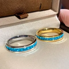 Star Friendship Rings For Women In Silver Titanium Steel With Rhinestone Inlay