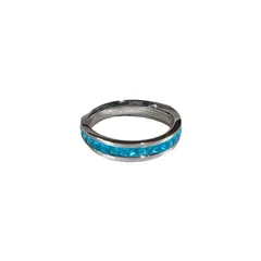 Star Friendship Rings For Women In Silver Titanium Steel With Rhinestone Inlay 5