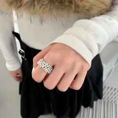 Star Open Ring For Women In Metal With Zirconia Inlay Featuring Electroplated Finish