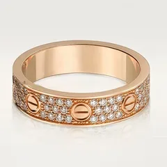 Star Pattern Unisex Rings For Everyday Wear In Rose Gold Featuring Electroplated V Gold Material 5