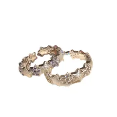 Star Pattern Women’s Metal Ring With Zircon Inlay, Featuring Electroplated And Brushed Craftsmanship 5