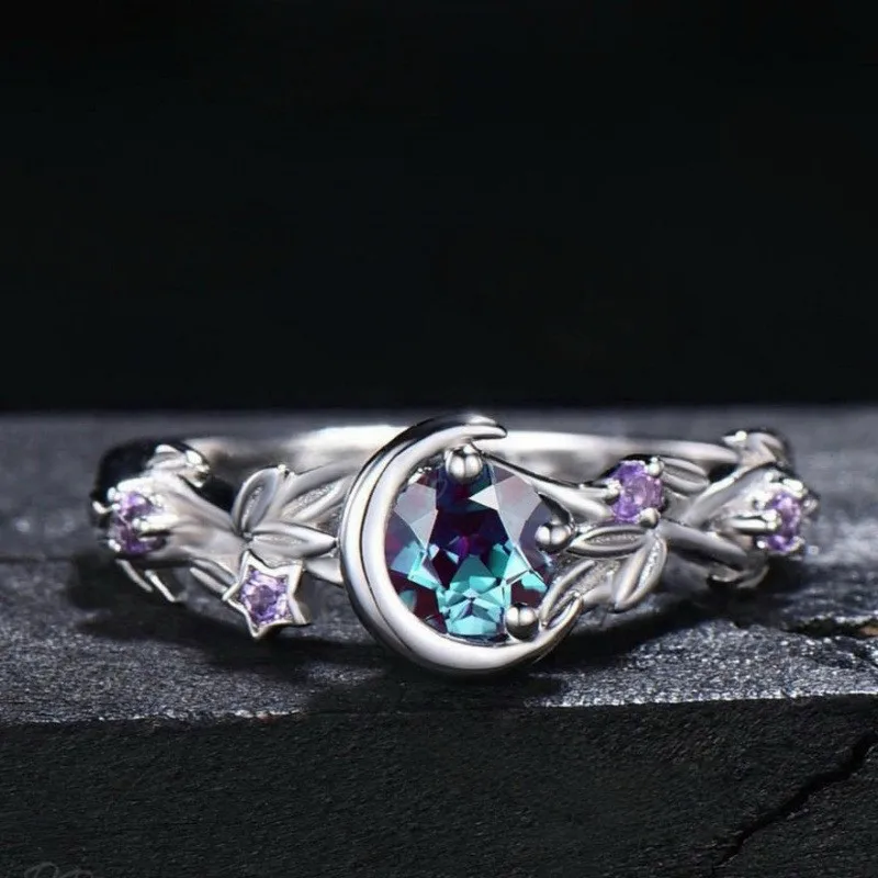 Star Ring For Unisex Featuring White K Plated Zinc Alloy With Rhinestones And 0.05µm-0.08µm Plating Thickness 3
