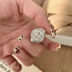 Starburst Brushed Copper Ring For Women With Electroplated Gold Plating And Zircon Inlay