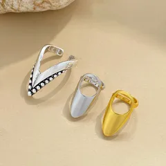 Style Sharp Nail Rings For Women Personality High Quality Alloy Geometric Pattern Rings Fashionable 2