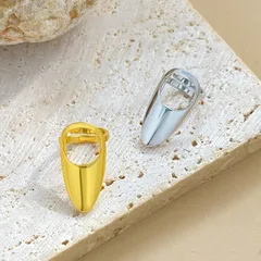 Style Sharp Nail Rings For Women Personality High Quality Alloy Geometric Pattern Rings Fashionable 4