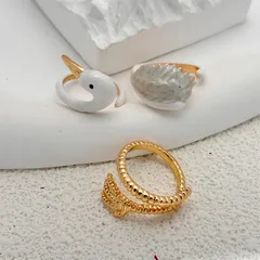 Sweet Animal Pattern Ring For Women In Metal Featuring Electroplated Finish 2