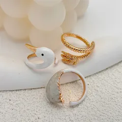 Sweet Animal Pattern Ring For Women In Metal Featuring Electroplated Finish 4