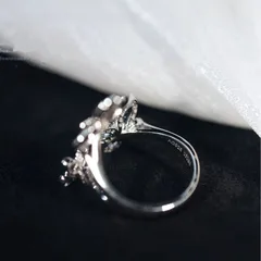 Sweet Butterfly Open Ring For Women In Gold, Copper Alloy With 18K Real Gold Electroplated Finish 3