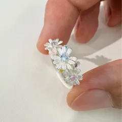 Sweet Daisy Ring For Unisex Featuring Electroplated Zinc Alloy Material