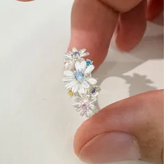 Sweet Daisy Ring For Unisex Featuring Electroplated Zinc Alloy Material 3