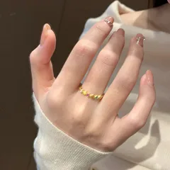 Sweet Electroplated Copper Ring For Women Featuring Elegant Design 2