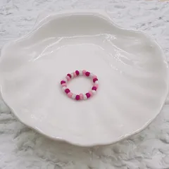 Sweet Seed Bead Ring For Women Featuring Flowers Design, 1 Piece 3