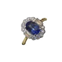 Sweet Alloy Flower Ring For Women Featuring Electroplated Design With Zircon Inlay, 1 Piece 4