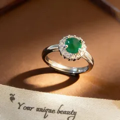 Sweet Flowers Open Ring For Women In Electroplated Copper With Zircon Inlay 3