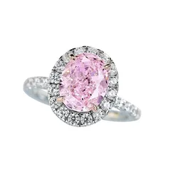 Sweet Flowers Open Ring For Women In Electroplated Copper With Zircon Inlay 5
